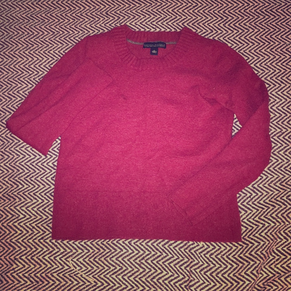 Women’s Xtra Small Red Wool Sweater